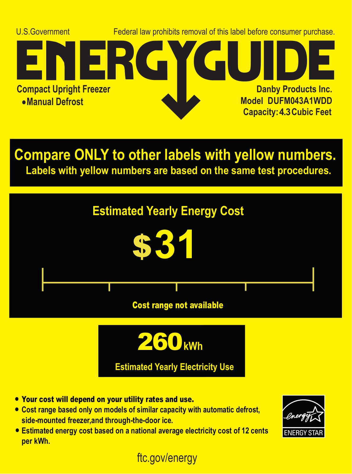 Danby DUFM043A1 User Manual