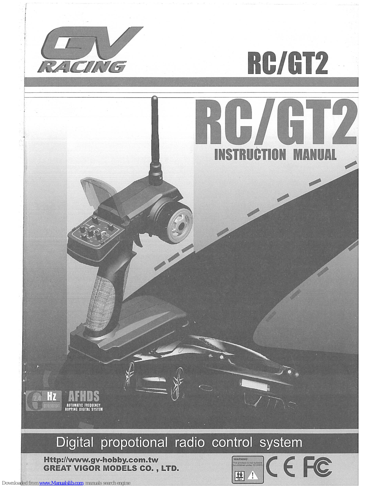 GV Racing RC/GT2 Instruction Manual