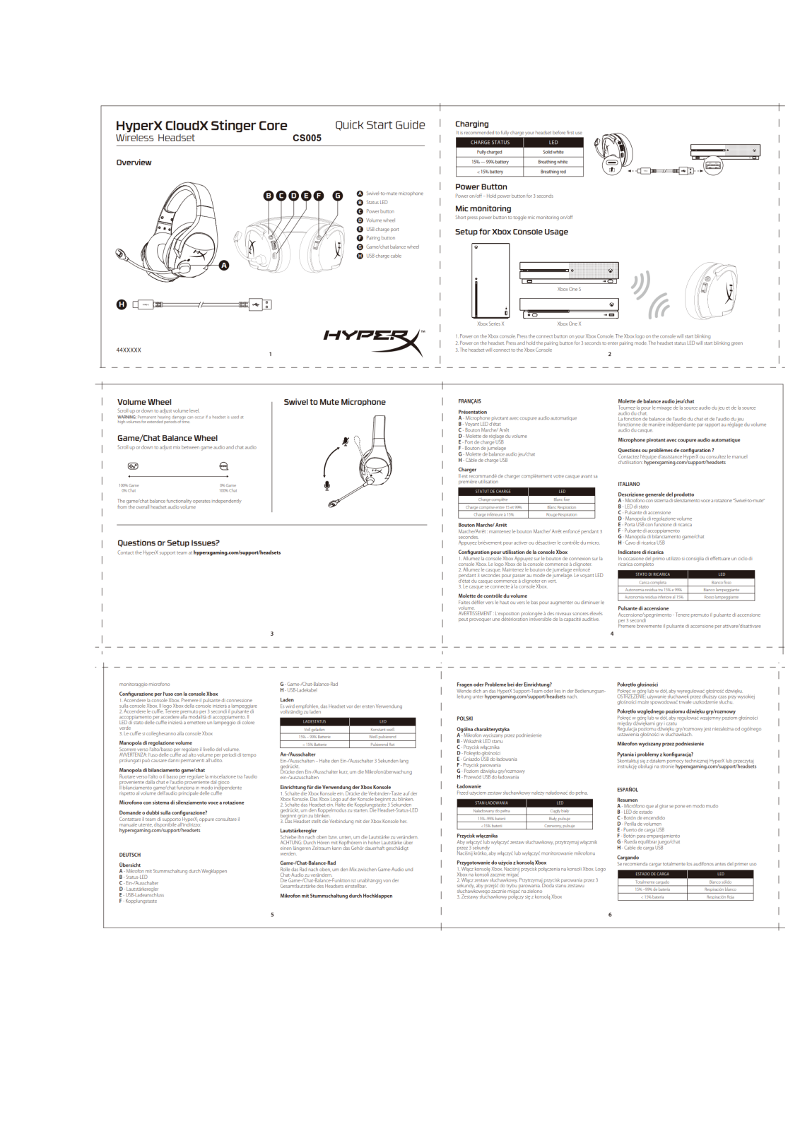 HyperX CS005 Quick Start Guide