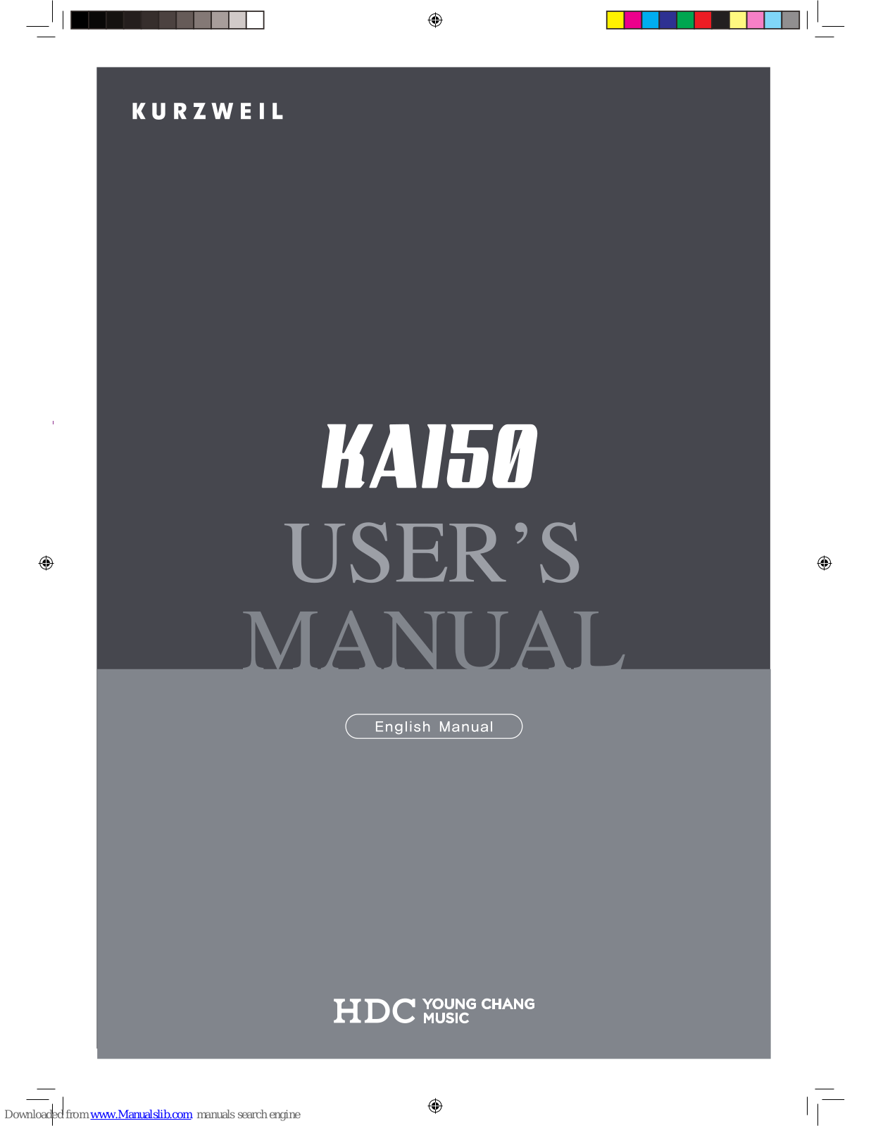 Kurzweil KA150 User Manual