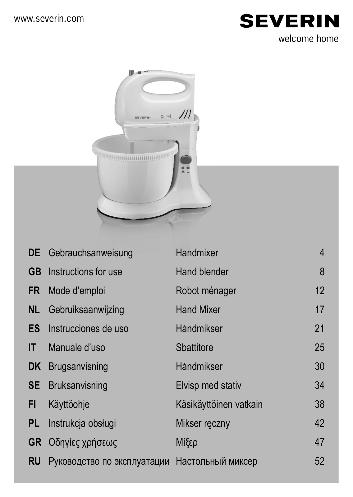 Severin HM 3810 User Manual