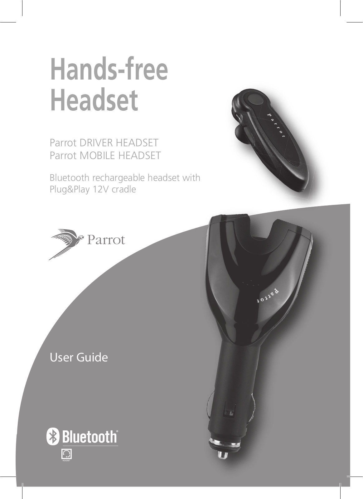 PARROT DRIVER HEADSET User Manual