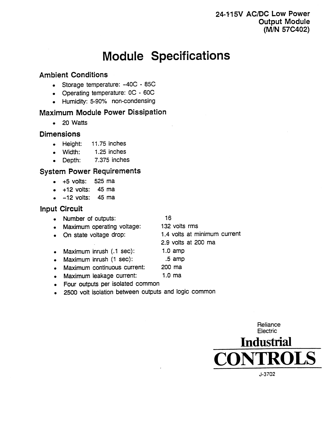 Rockwell Automation 57C402 User Manual