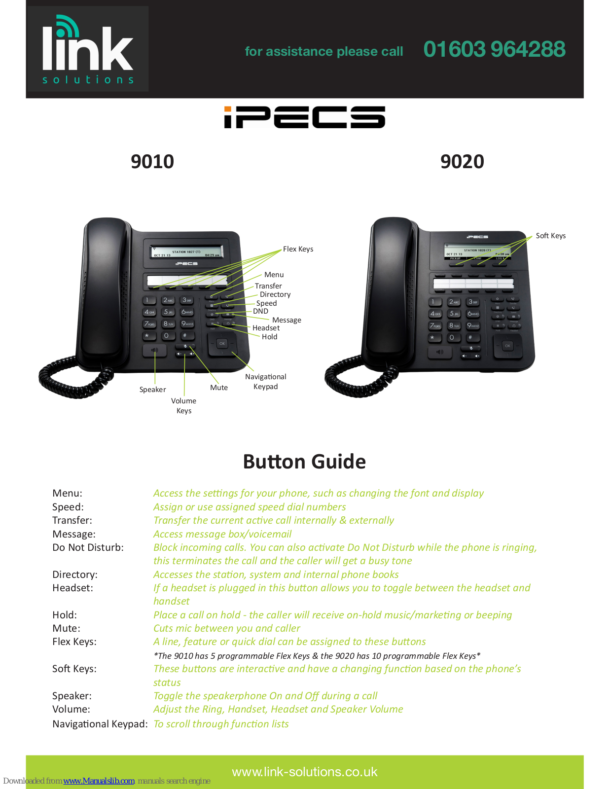 iPECS 9010, 9020 User Manual - ManualMachine.com