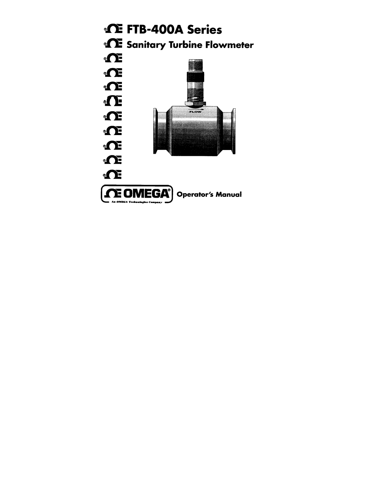 Omega Products FTB-400A Installation  Manual