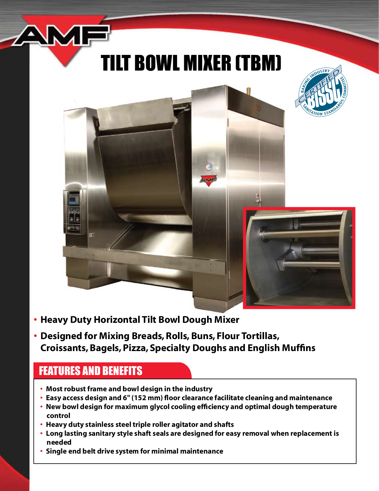 AMF TILT Bowl Mixer-TBM User Manual