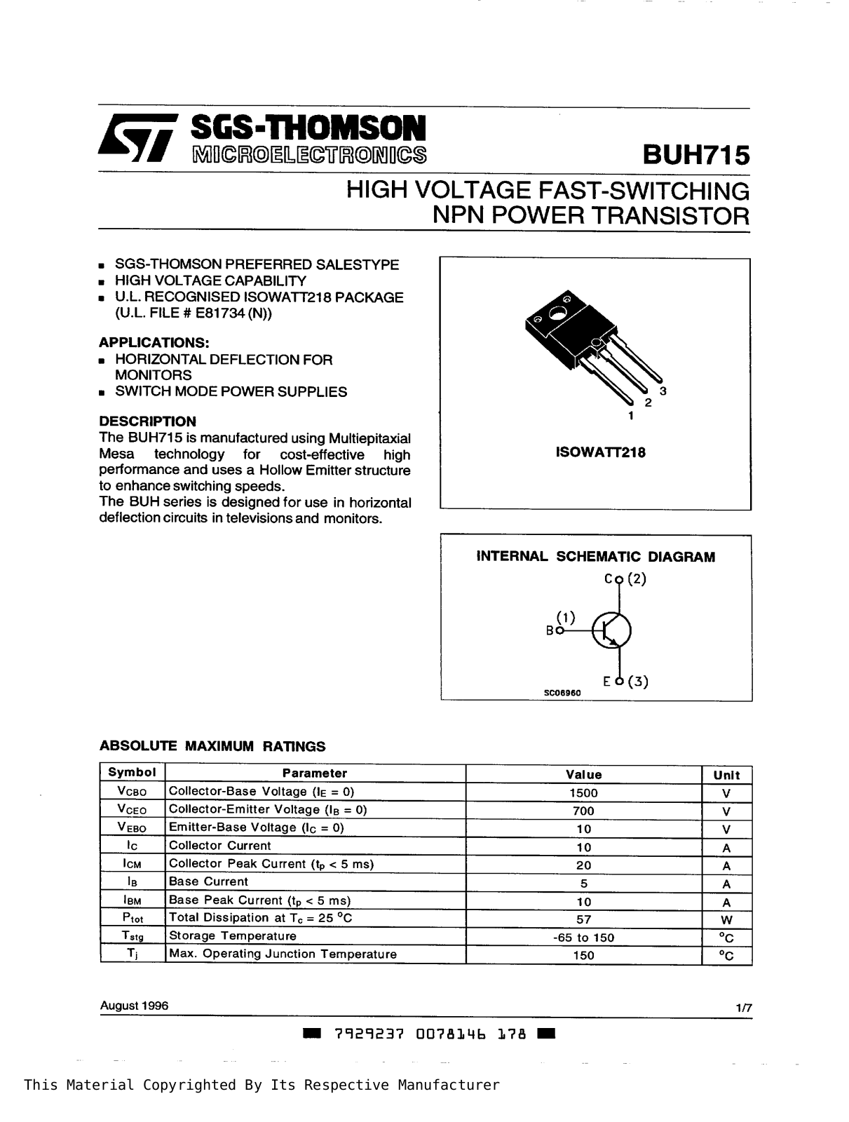 SONY 2SB1560 Diagram