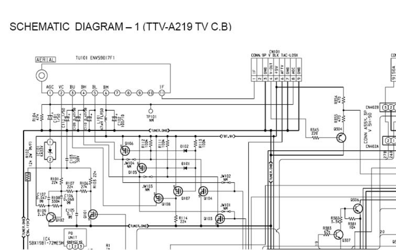 Aiwa A149, A209, A219 Schematic