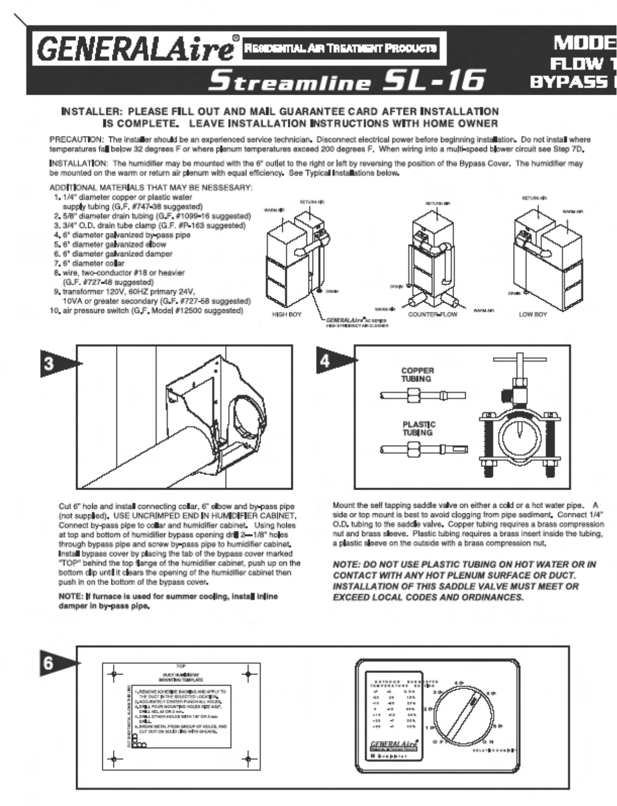 General Sl-16 Owner's Manual