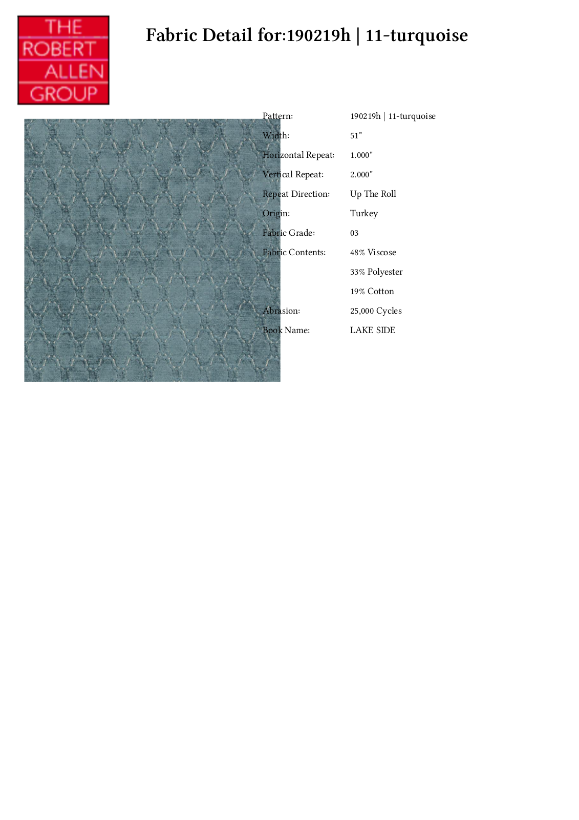 Duralee CRAL5150 Specifications - ManualMachine.com