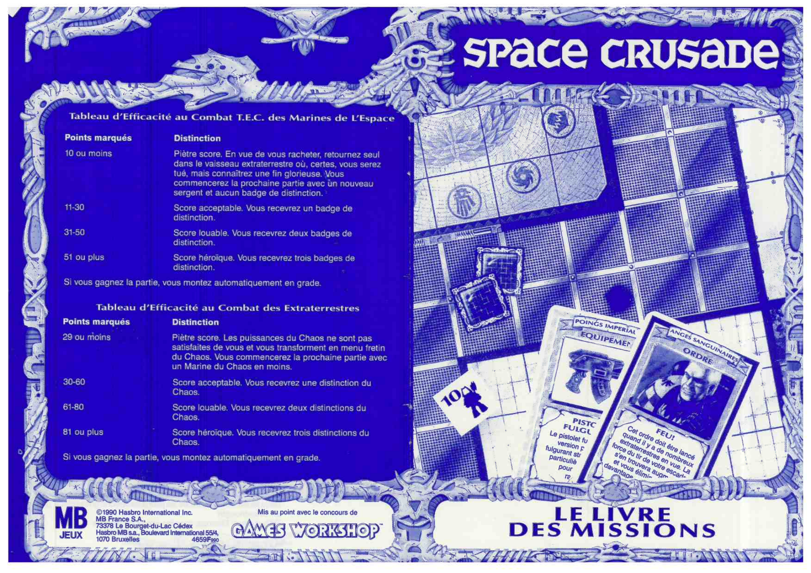 MB SPACE CRUSADE User Manual