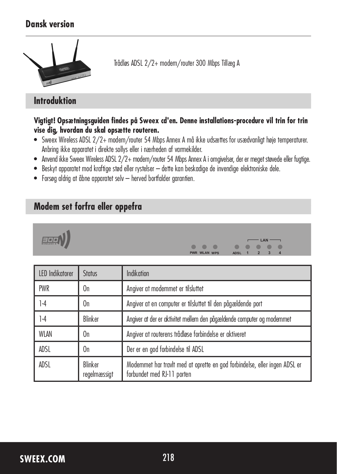 Sweex MO300 QUICK START GUIDE