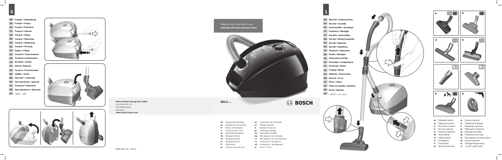 Bosch BGL 32003 User manual