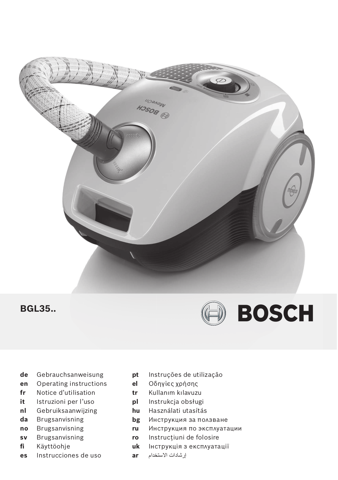 Bosch BGL35MOVE5, BGL35MOV12 User Manual