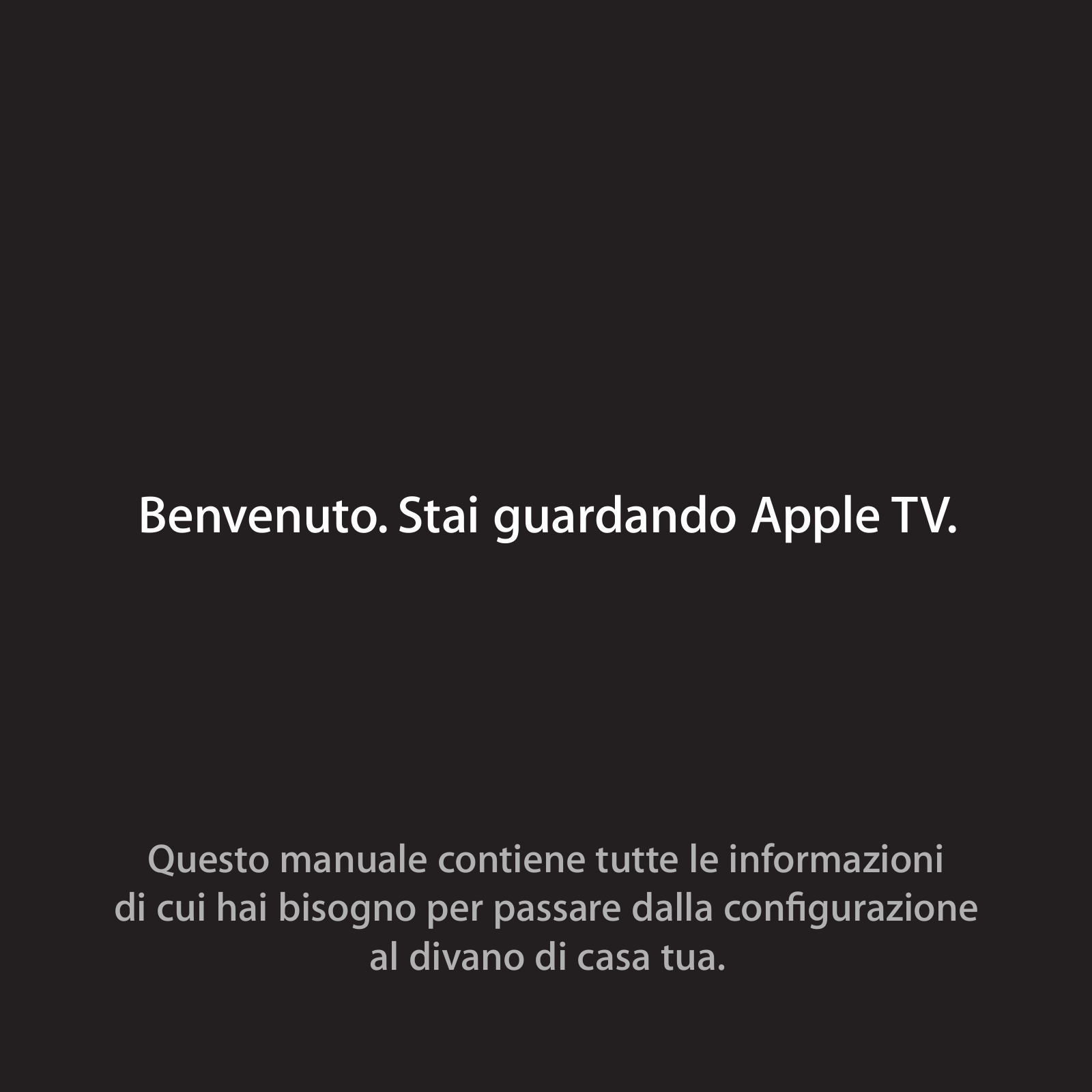 Apple Apple TV Installation guide