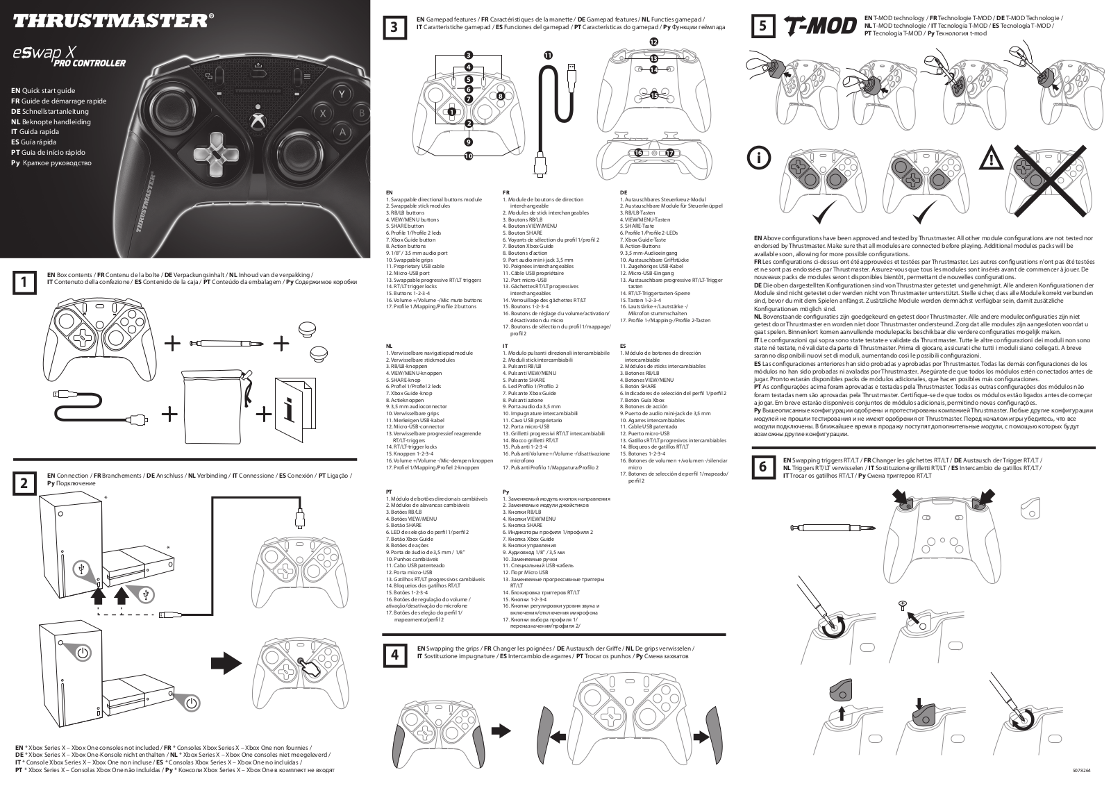 Thrustmaster VG Eswap X Pro Controller Quick Start Guide