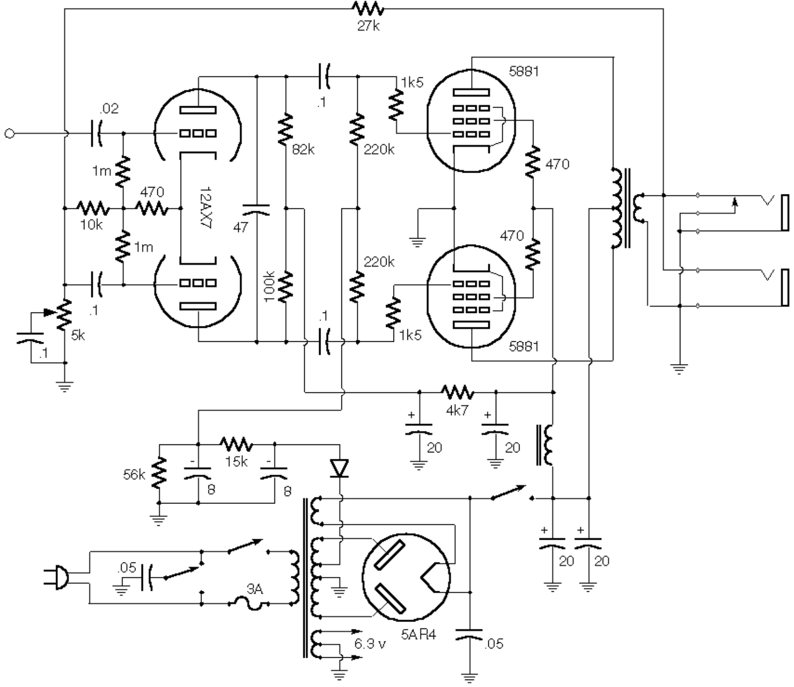 Fender Tweed50W Schematic - ManualMachine.com