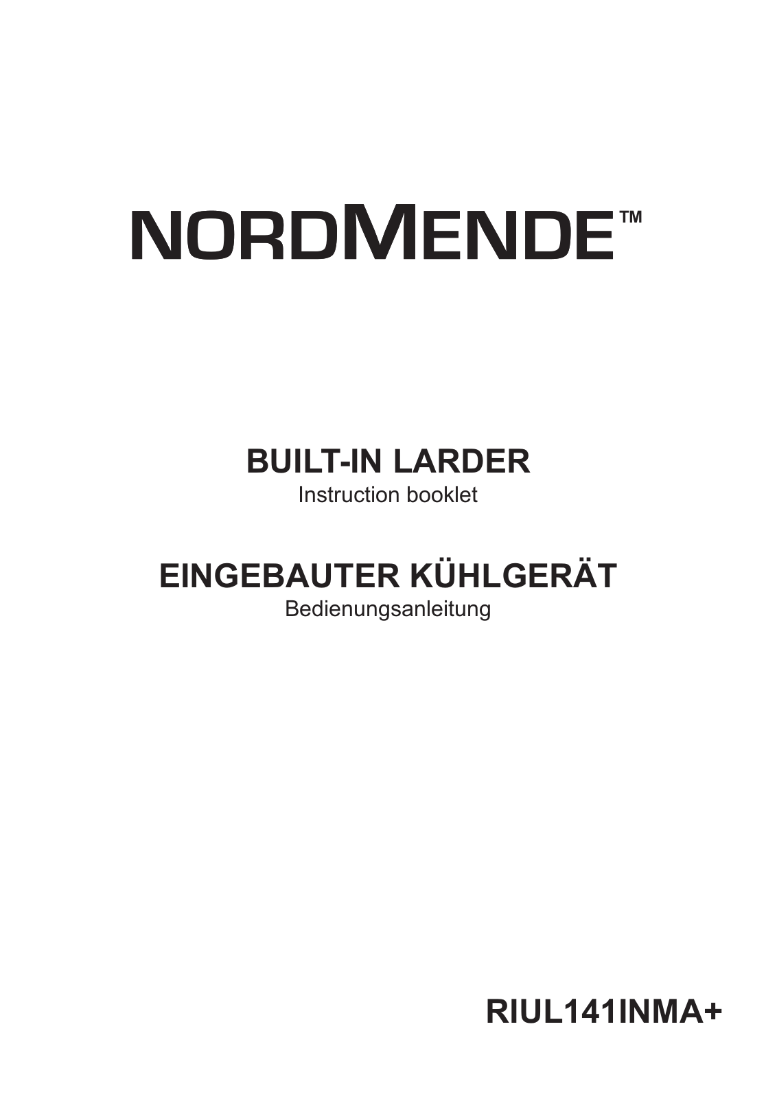 Nordmende RIUL141INMA User Manual