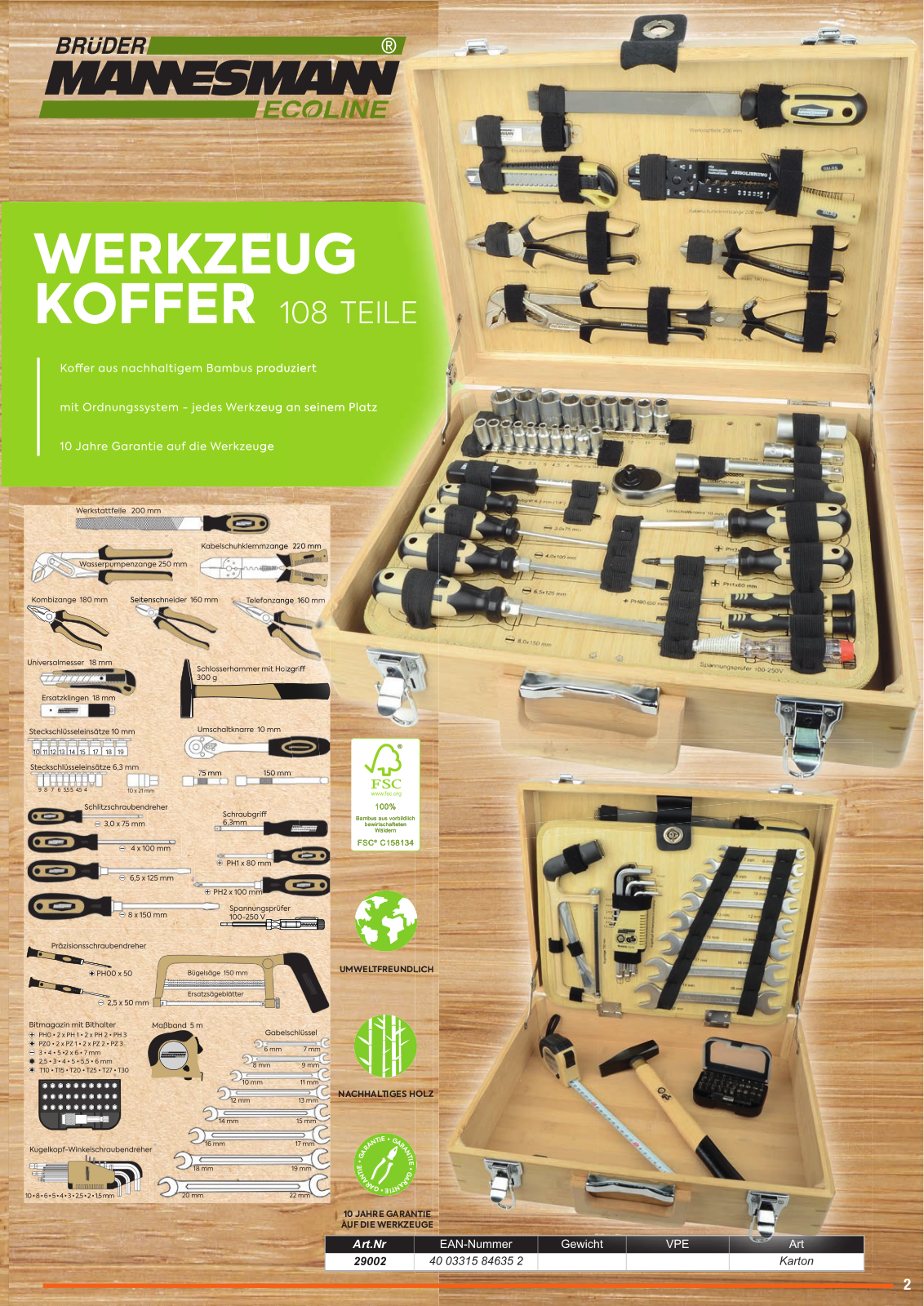 BRÜDER MANNESMANN MAN 29002 Datasheet - ManualMachine.com