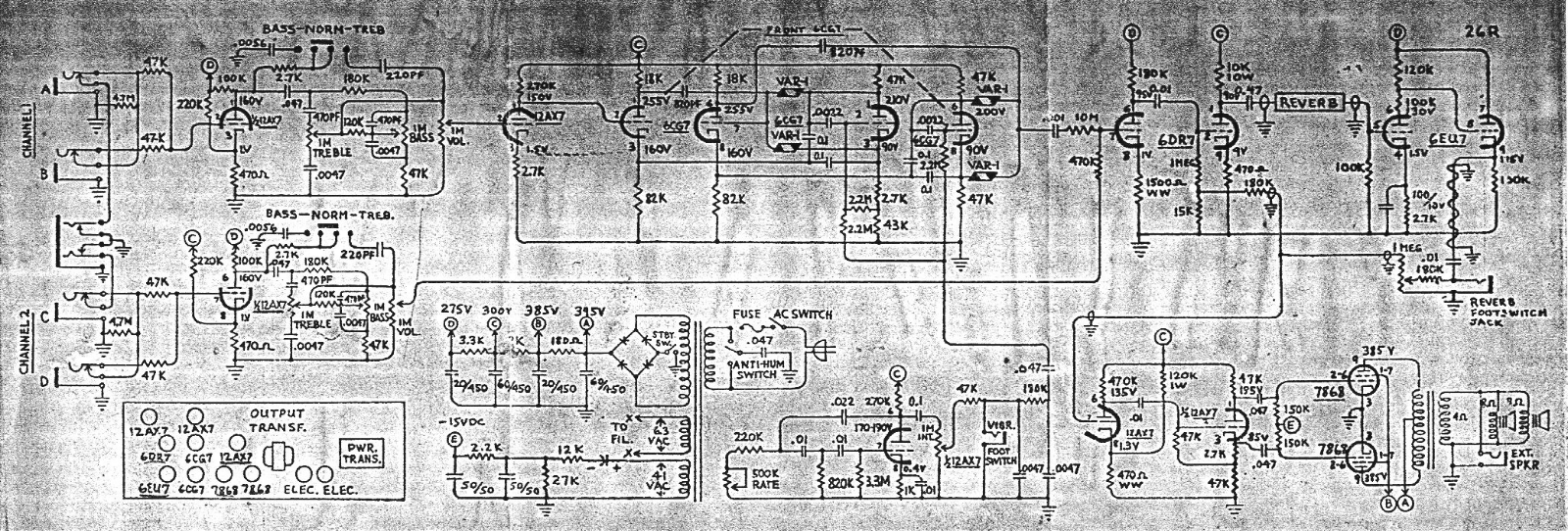 Magnatone 26r schematic