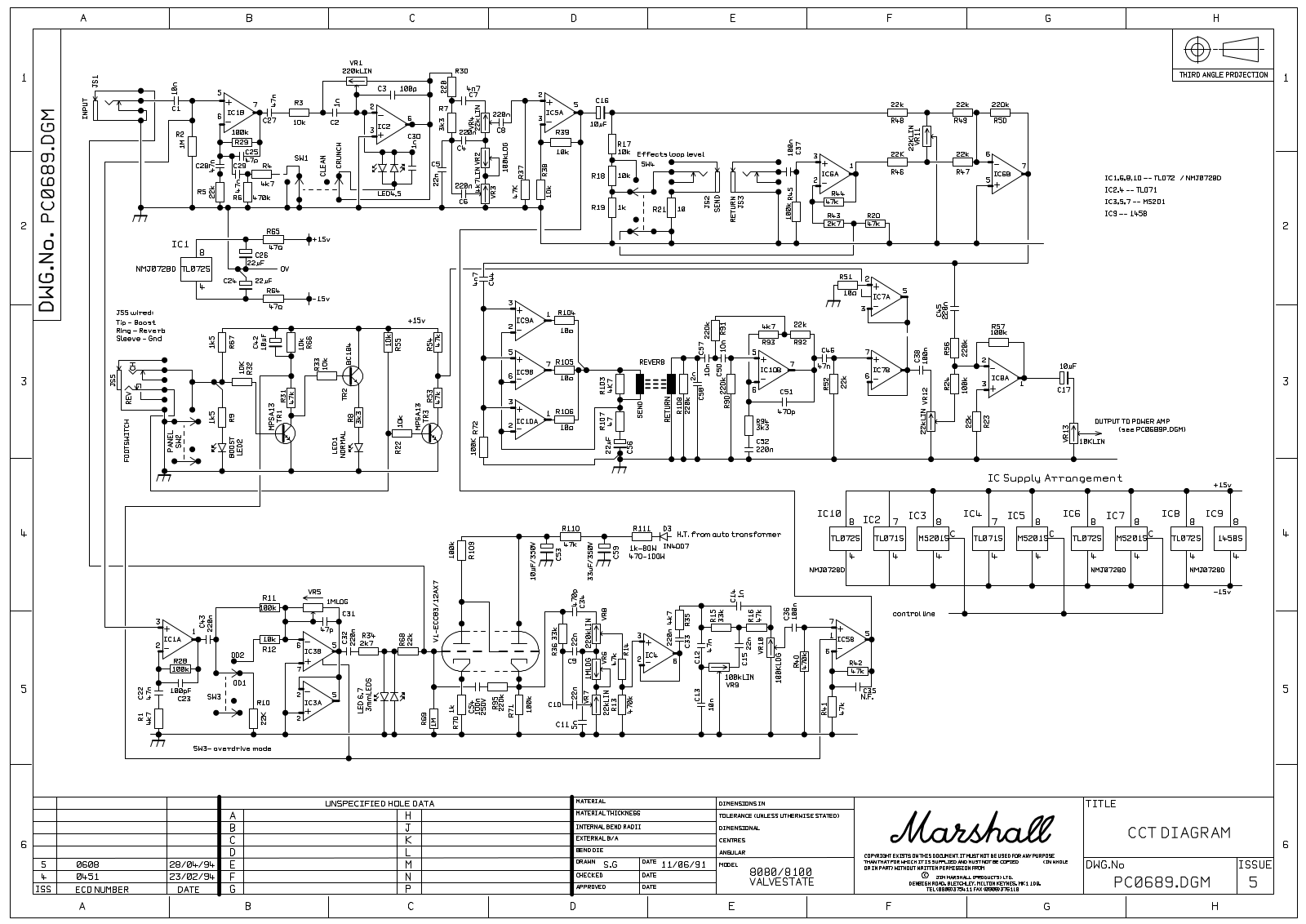 Marshall 8100-CCT Schematic