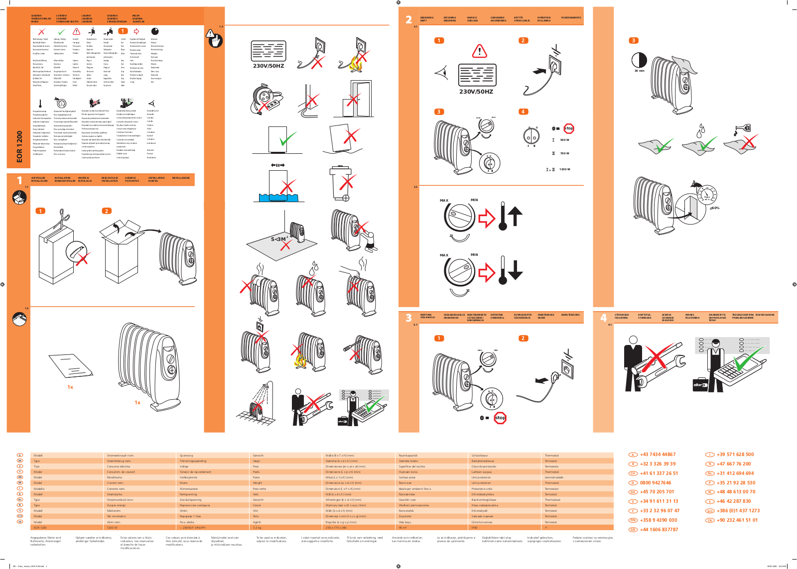 Zibro EOR 1200 user manual