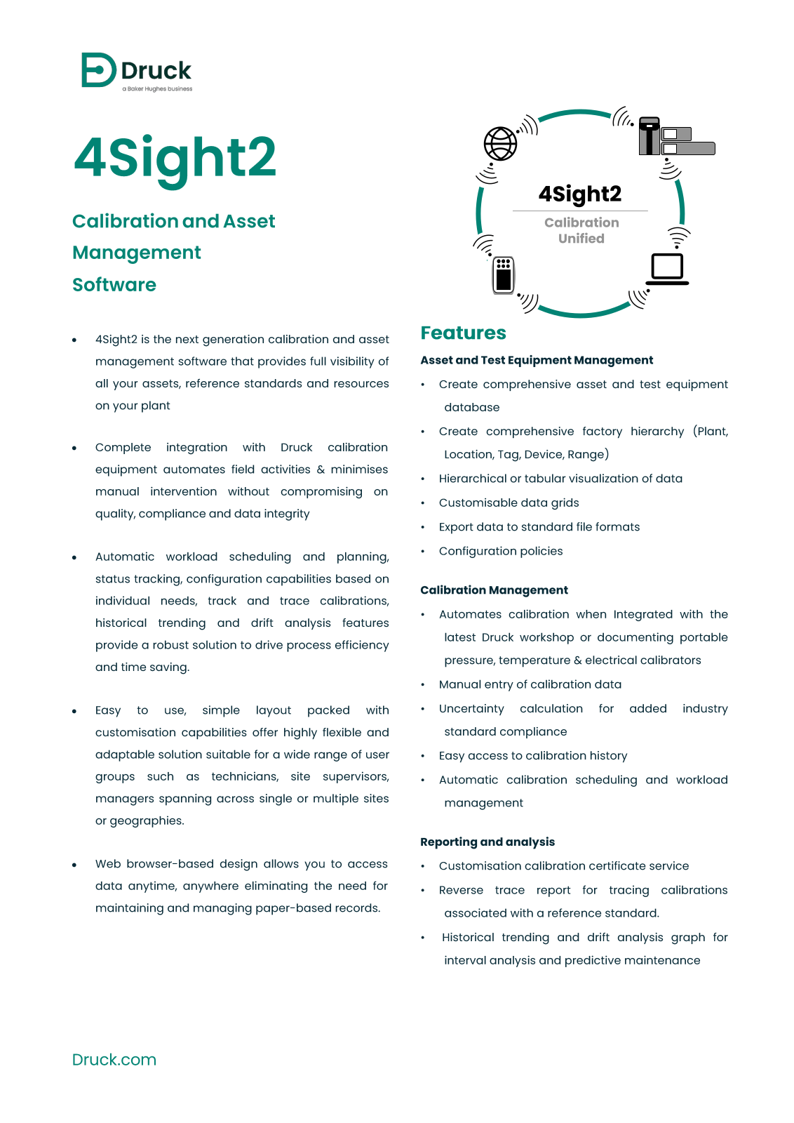 Druck 4Sight2 Specifications