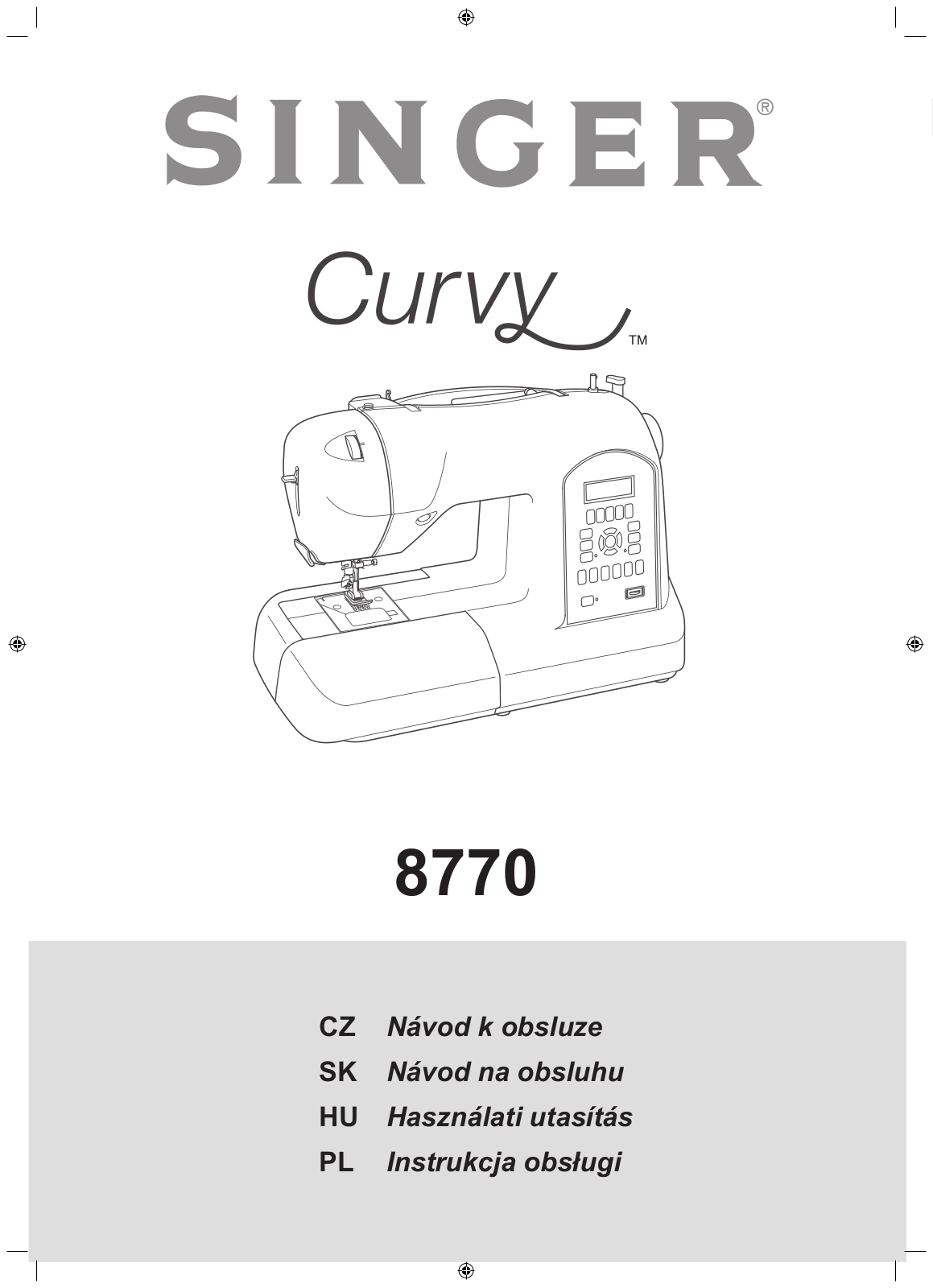 Singer 8770 Curvy User Manual