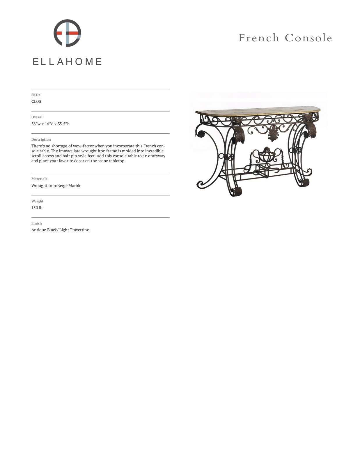 ellahome FRQP1449 Specifications - ManualMachine.com