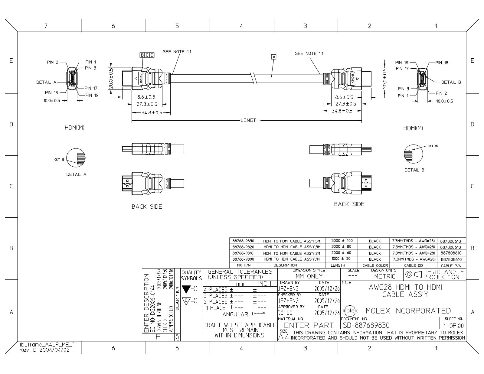 Molex SD-887689830 Schematic