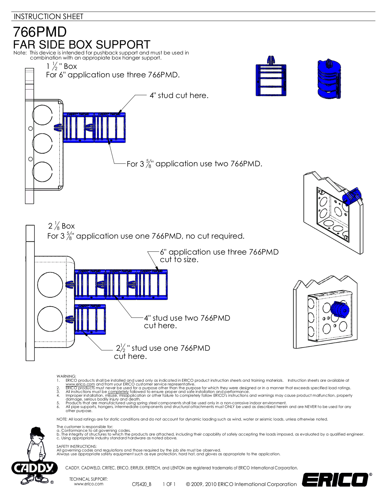 ERICO 766PMD User Manual