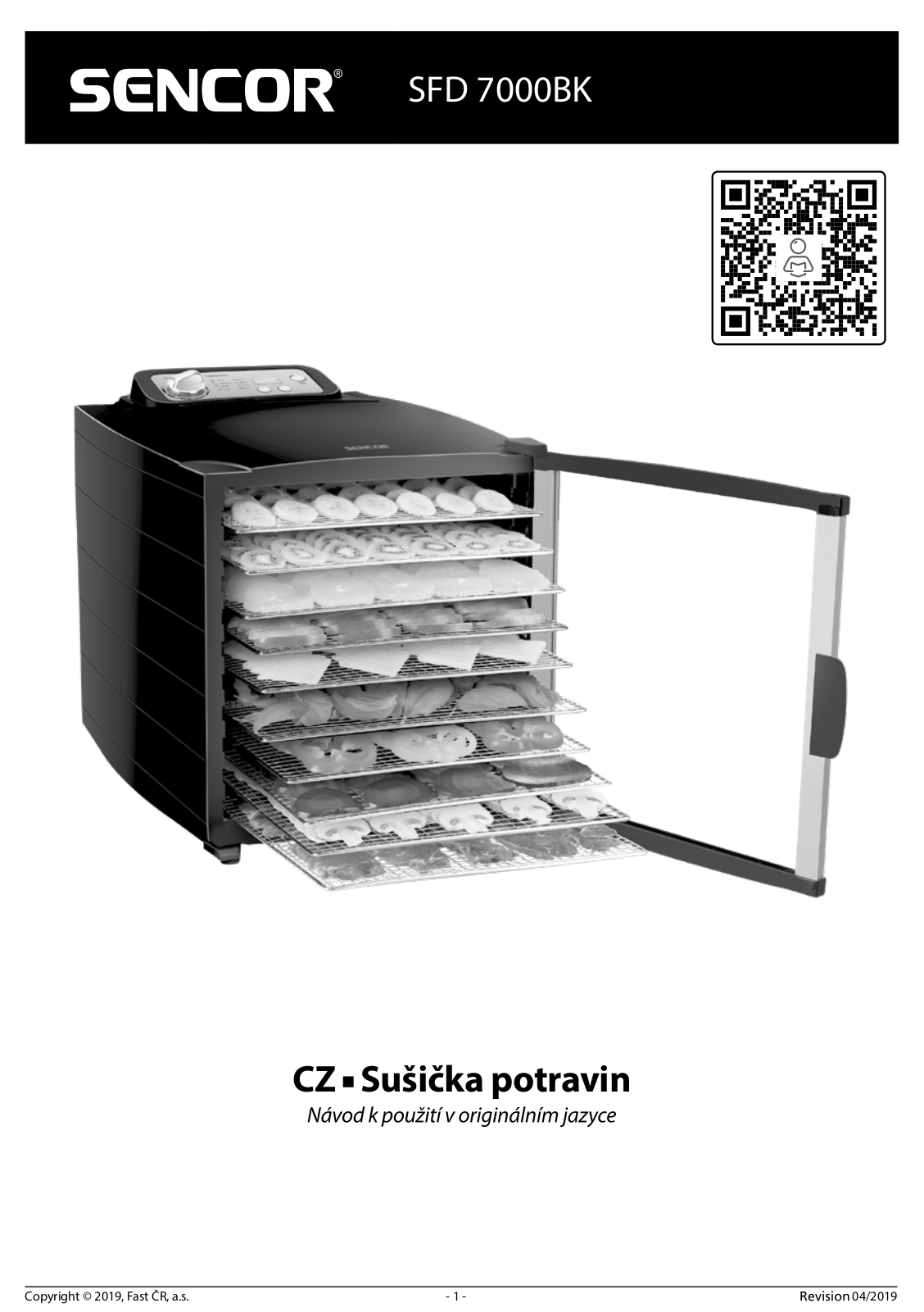 Sencor SFD 7000BK User Manual