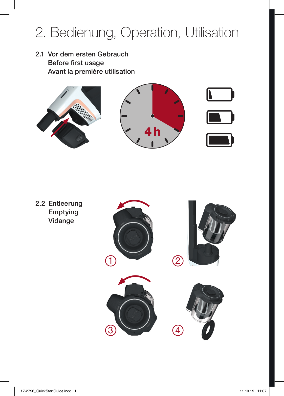 Miele Triflex HX1 Comfort Quick user guide