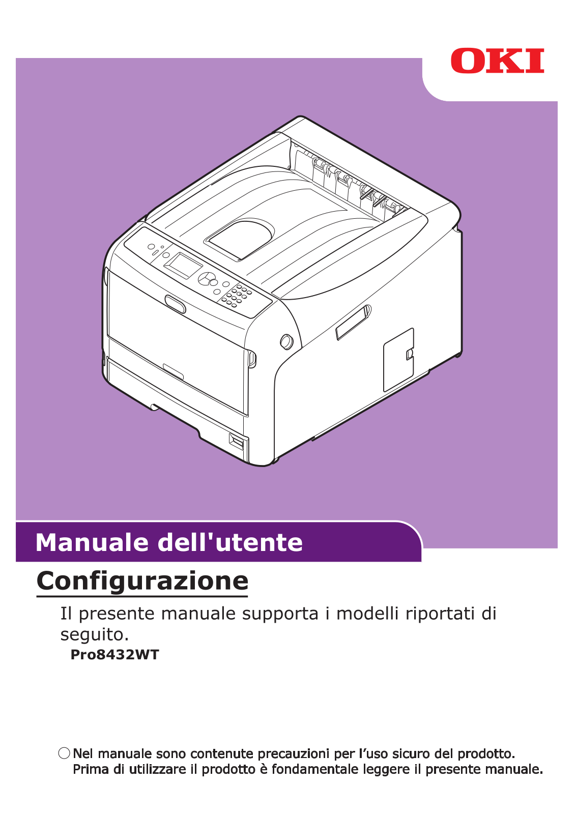 Oki Pro8432WT User Manual Setup