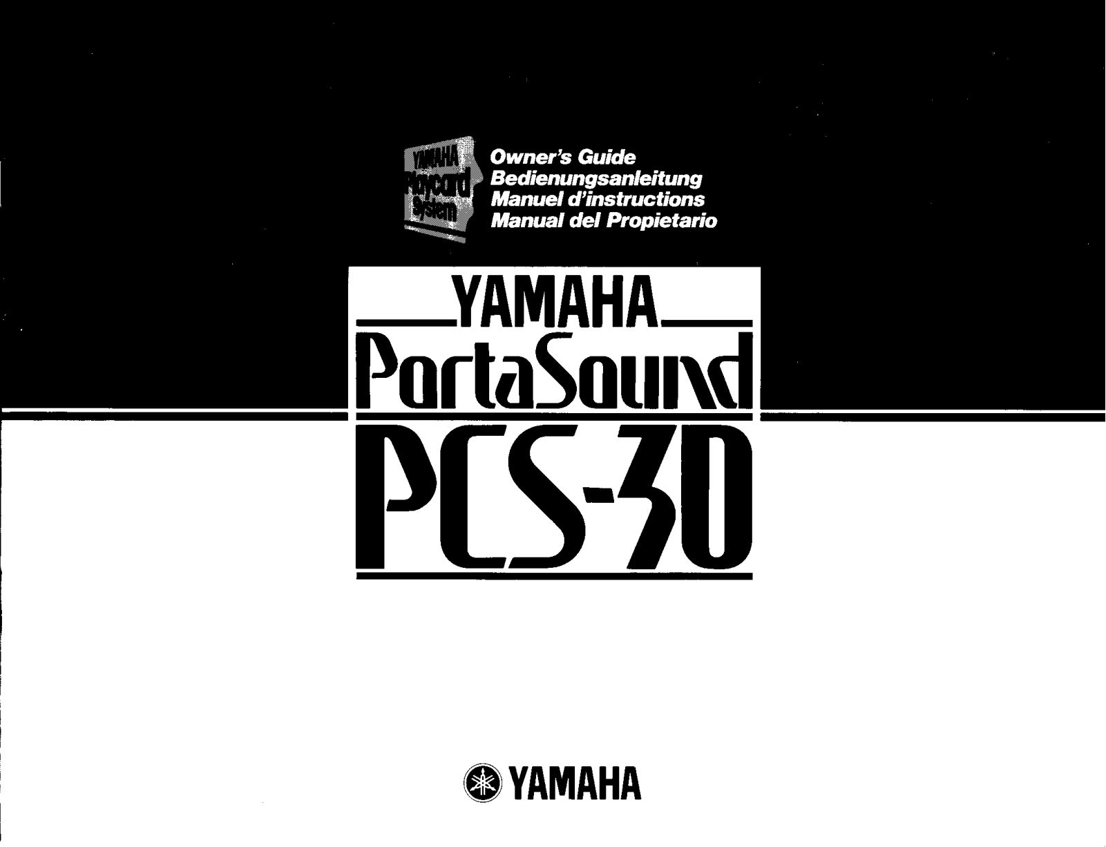 Yamaha PCS30E, PCS30 User Manual