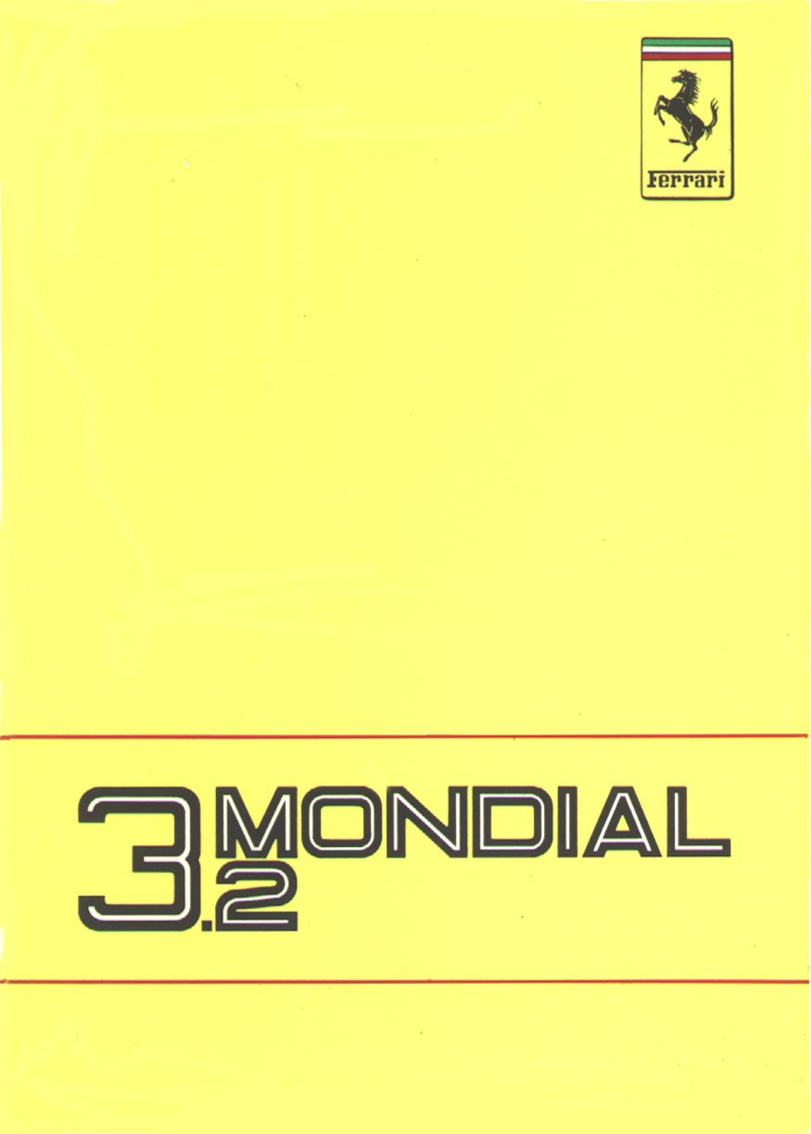 Ferrari Mondial 3.2 (1988) Owner's Manual