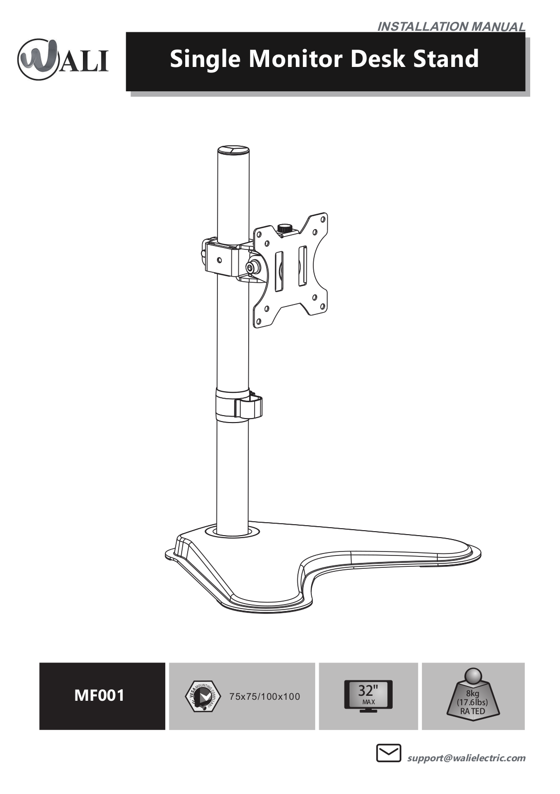 Wali MF001 Installation Manual