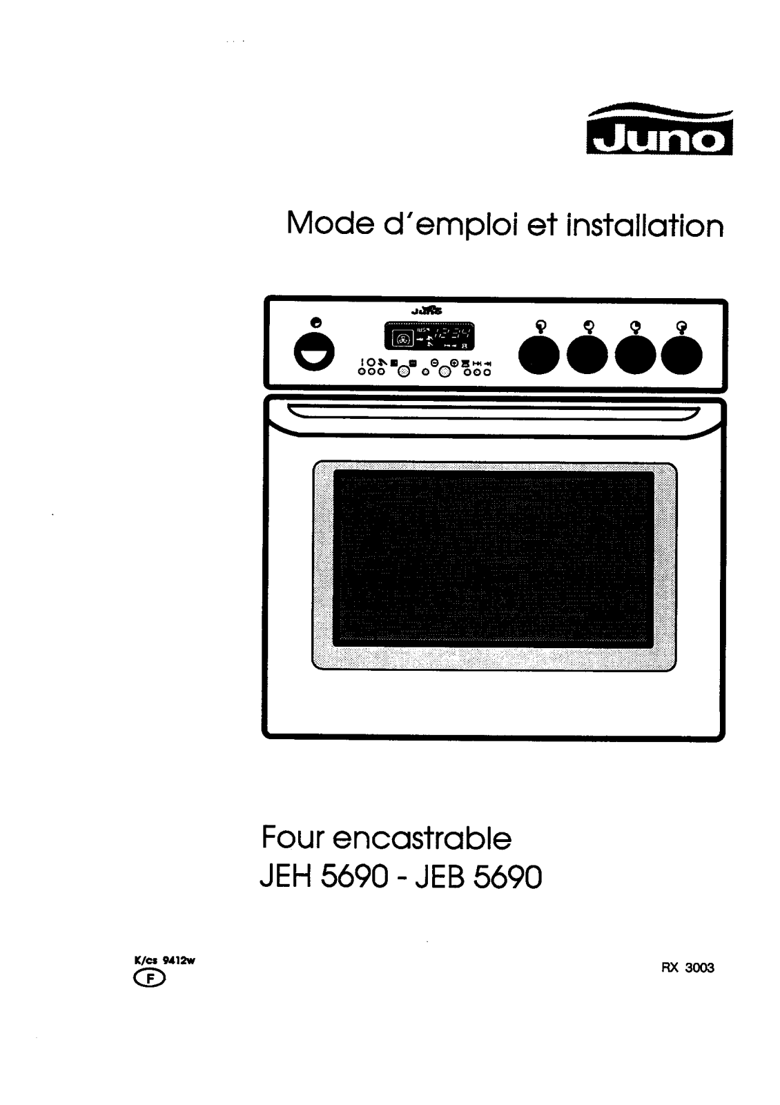 JUNO JEB5690B, JEH5690B, JEH5690E, JEH5690S User Manual