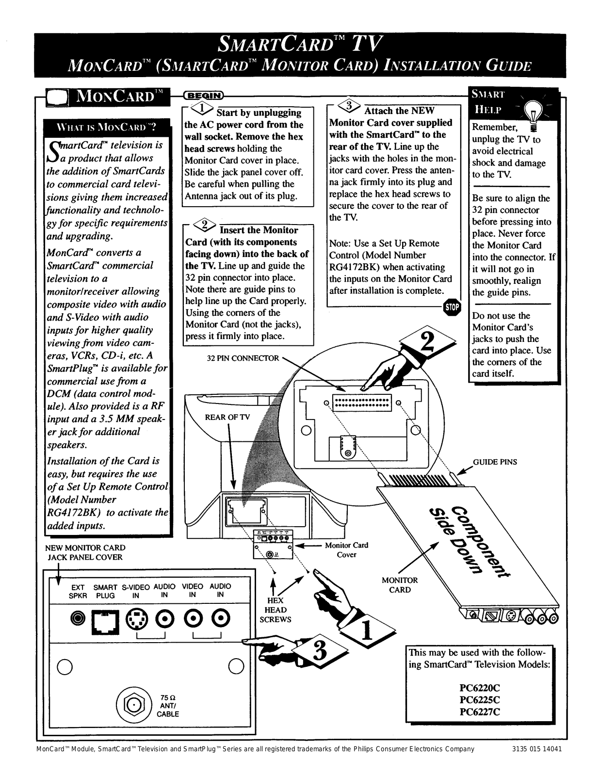 Philips MONCARD User Manual