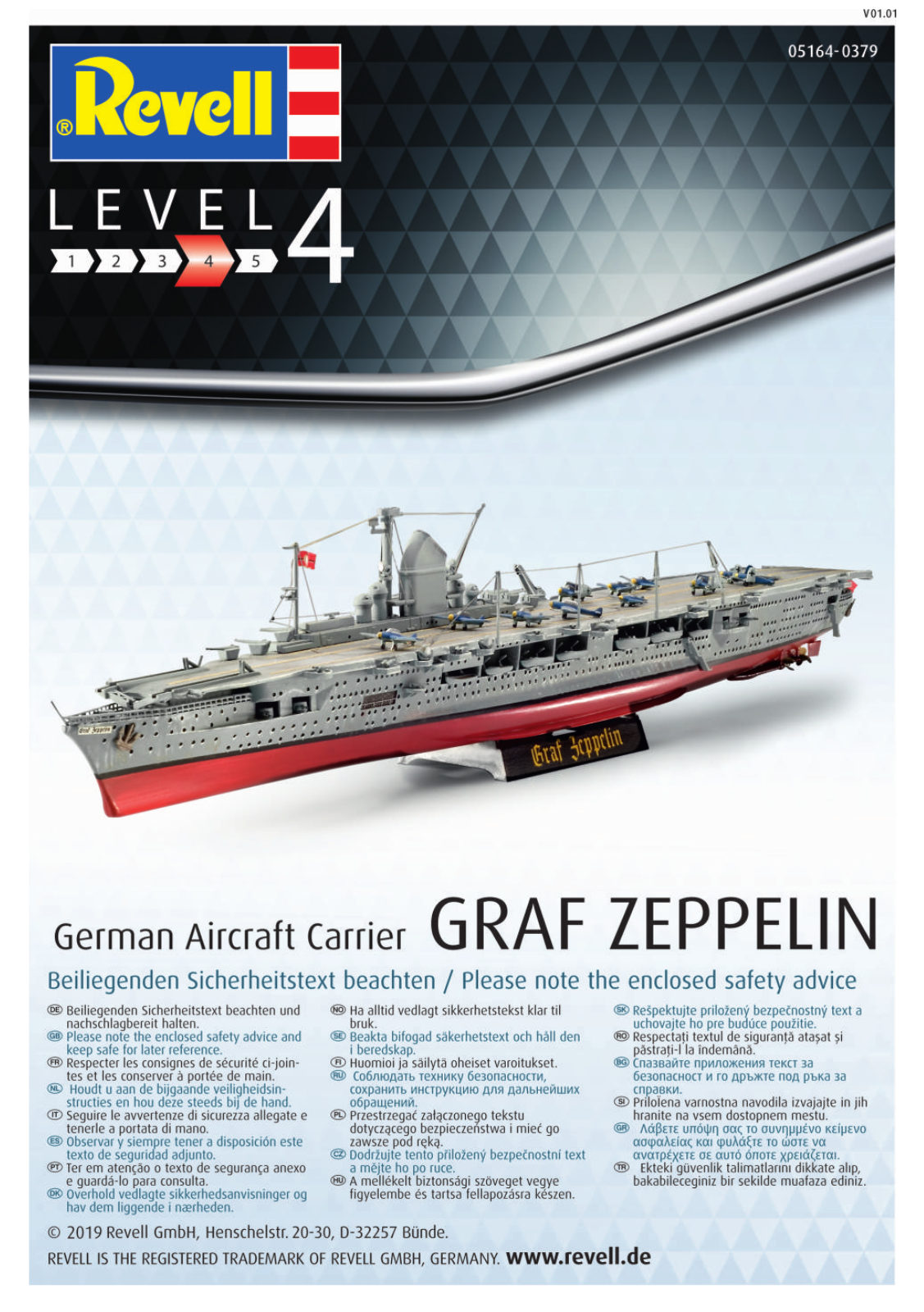 Revell German Aircraft Carrier Graf Zeppelin Service Manual