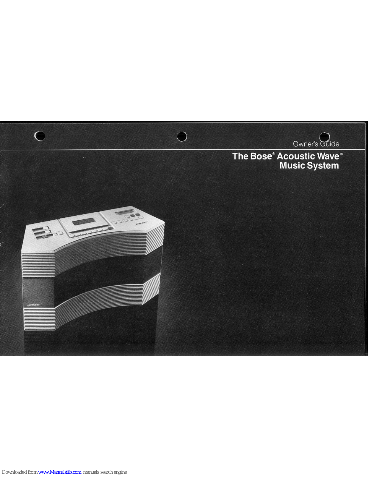 Bose Acoustic Wave AW-1 Owner's Manual