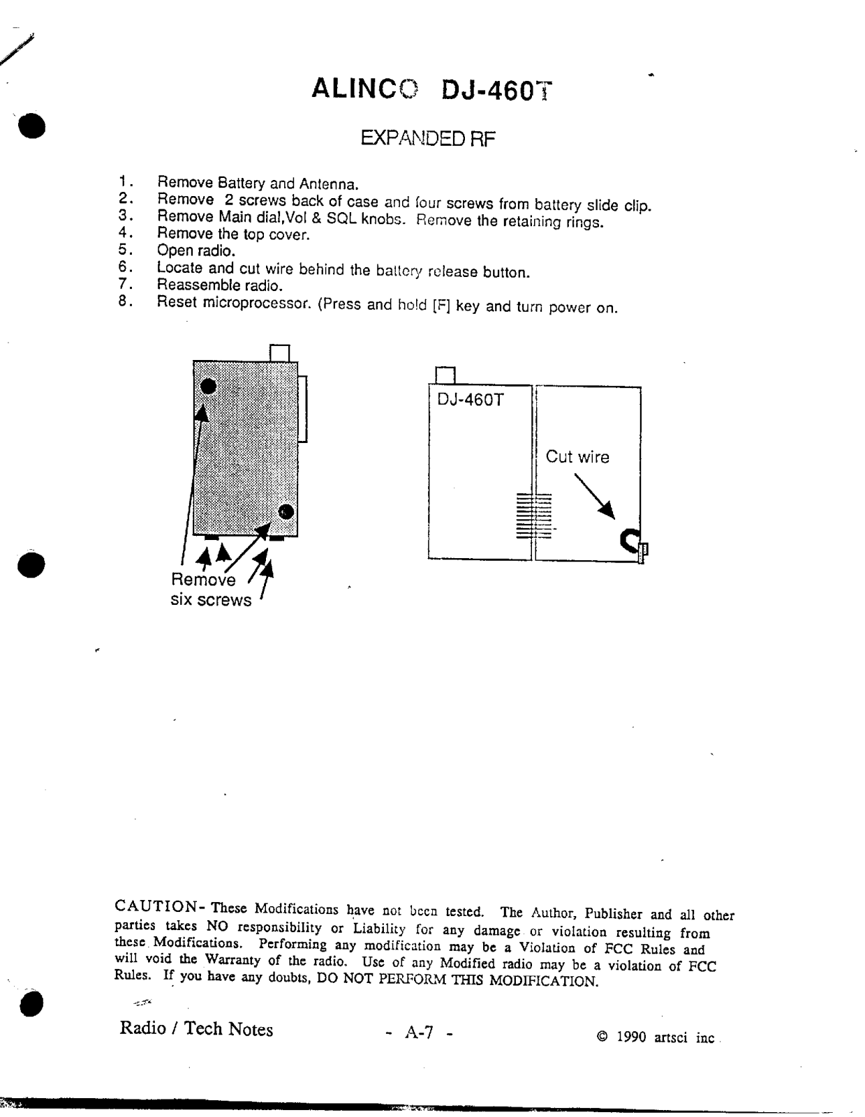 Alinco dj460TERX User Manual