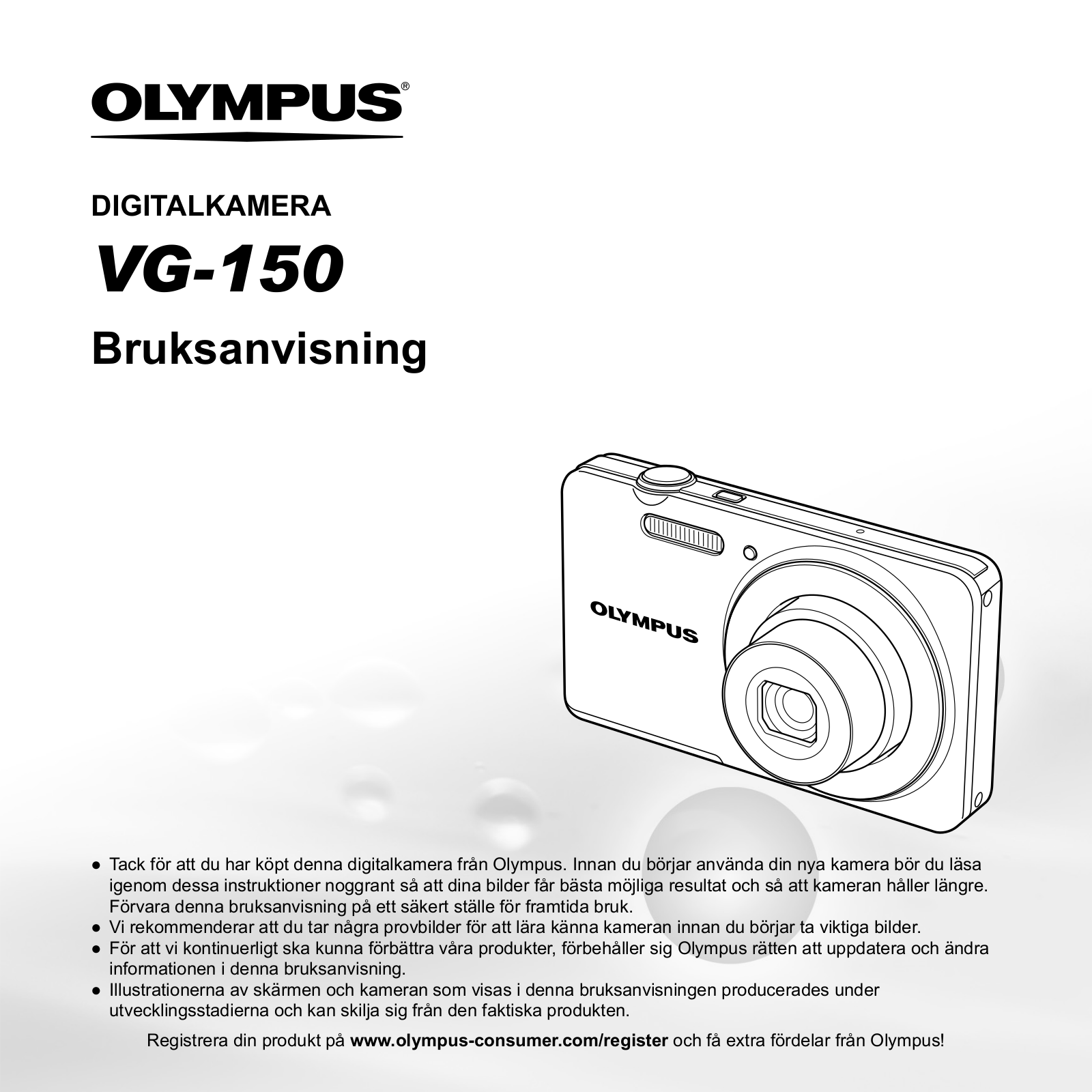 OLYMPUS VG-150 User Manual