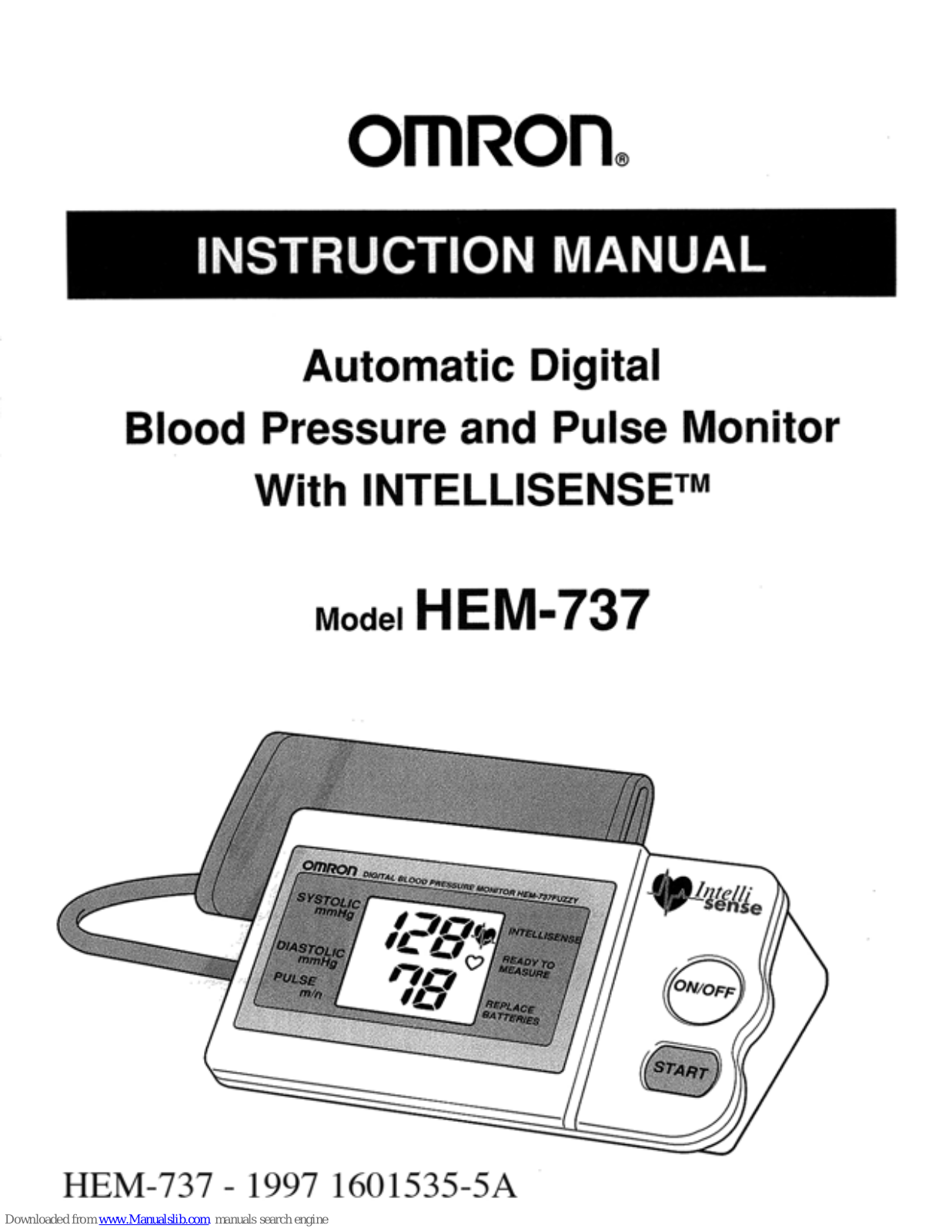 Omron HEM-737 Instruction Manual