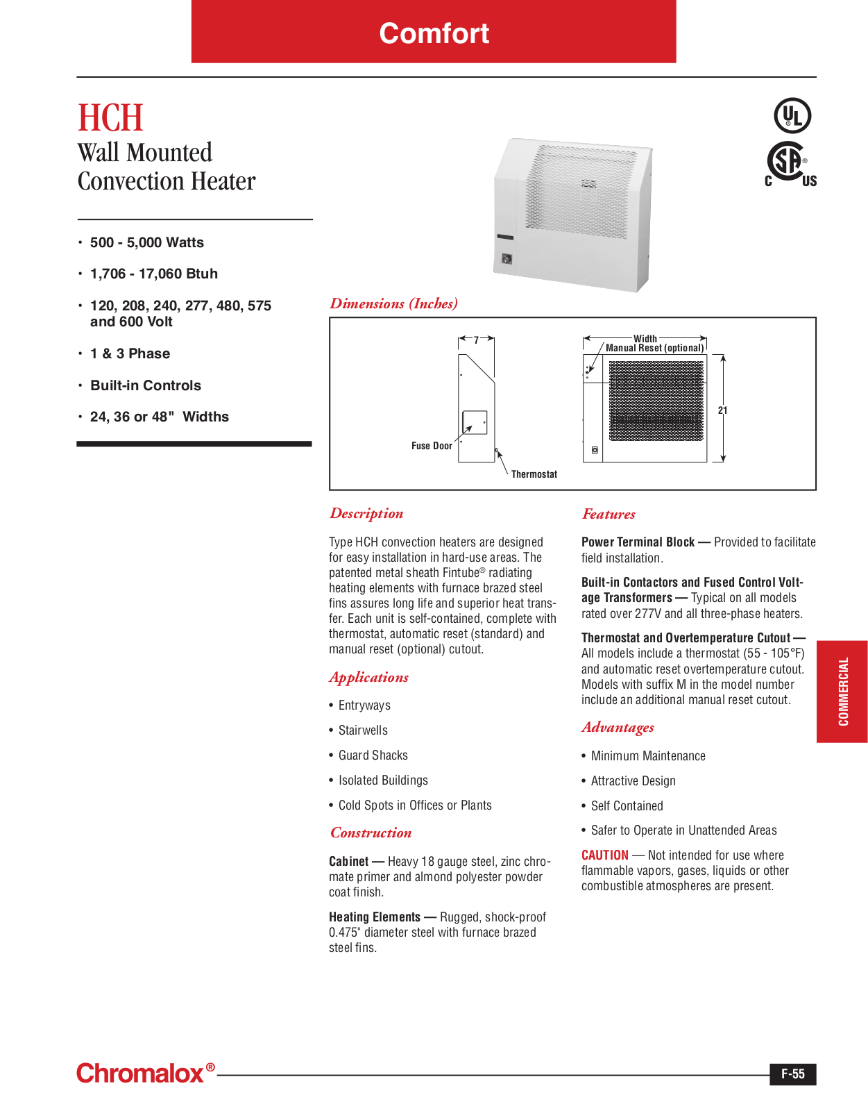 Chromalox HCH Catalog Page