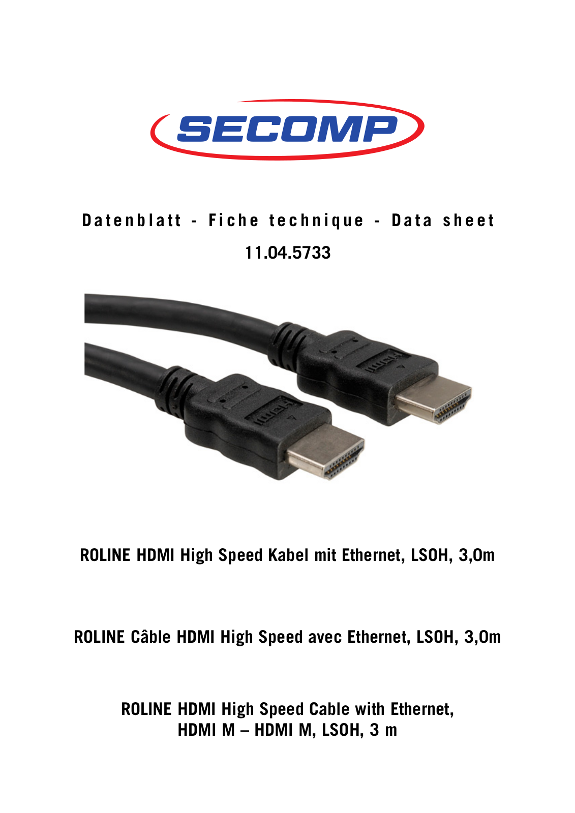 ROLINE 11045733 Datasheet - ManualMachine.com