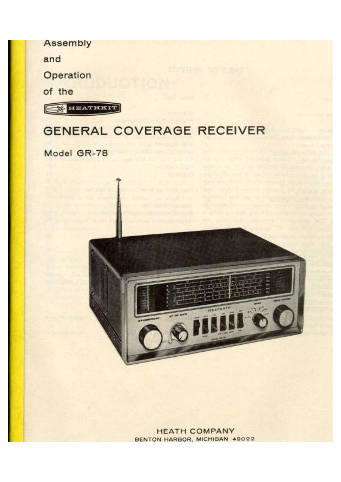 Heathkit GR-78 Schematic