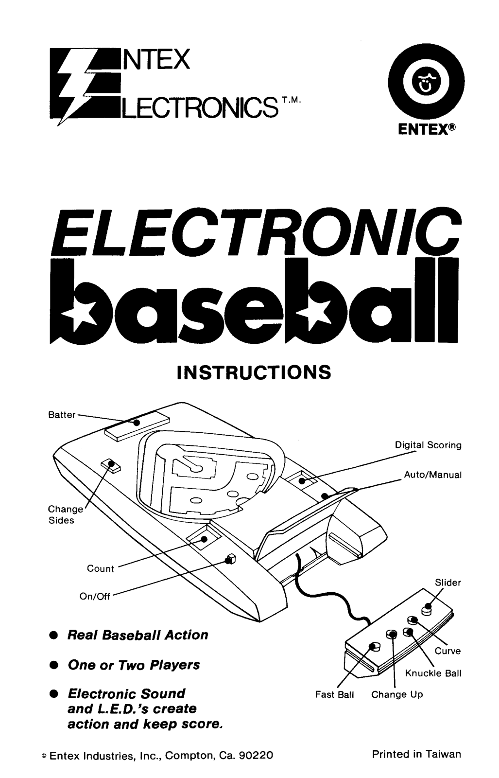 Entex Baseball User Guide