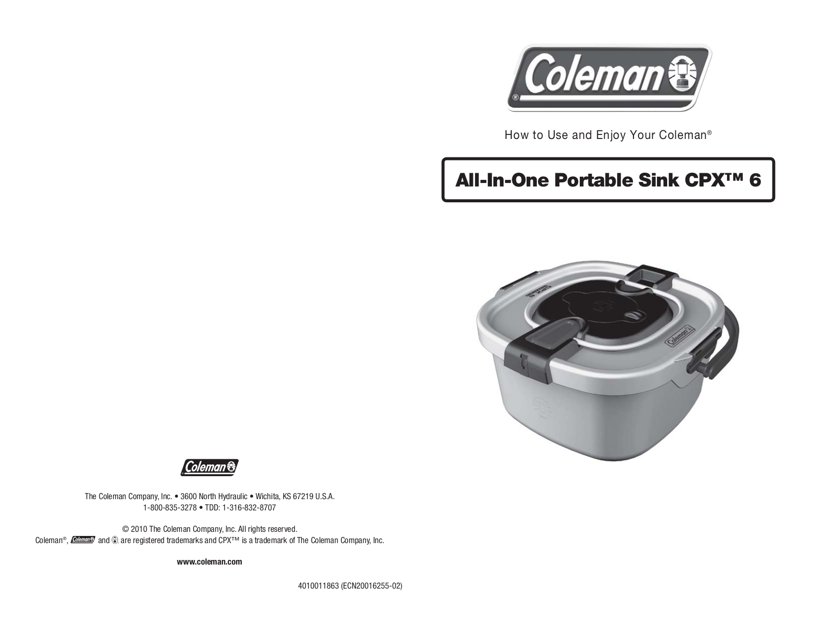 Coleman CPX 6 User Manual