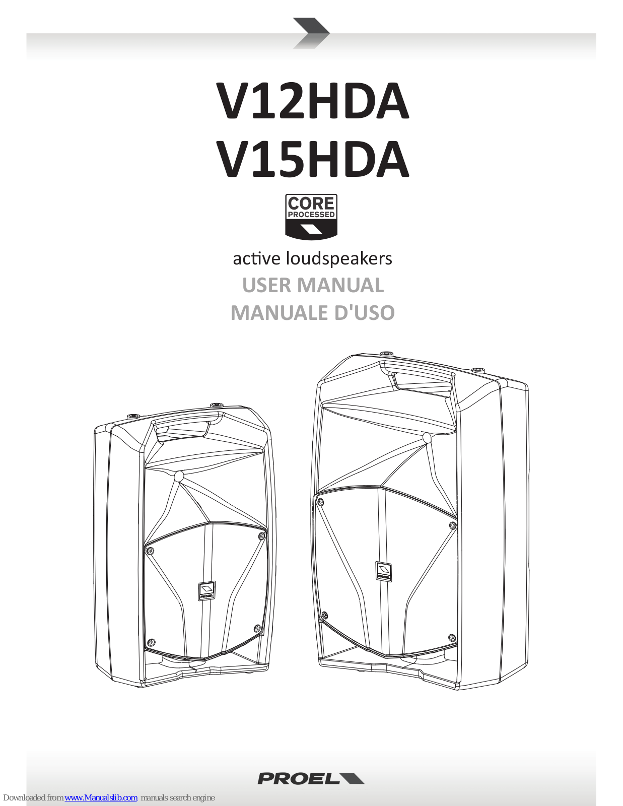 PROEL V12HDA, V15HDA User Manual